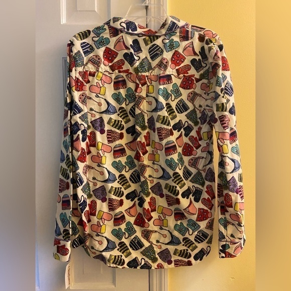 3 for $15 💜 Dearfoams Vanilla Snow Day Pajama Top - Picture 9 of 9